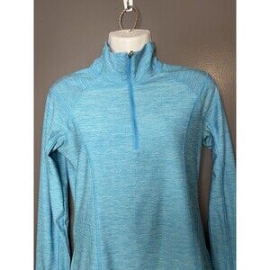 Old Navy Pullover Womens XS Blue 1/4 Zip Mock Neck Athletic Running Top